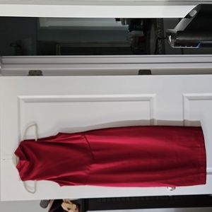 Just Taylor red midi dress